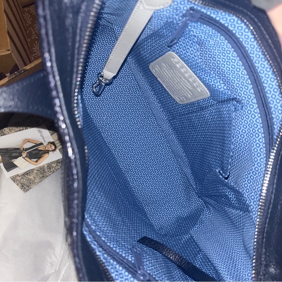 Brighton Starla Medallion Tote Navy - Picture 5 of 12